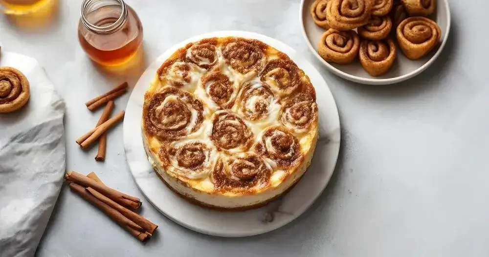 Cinnamon Roll Honeybun Cheesecake Recipe