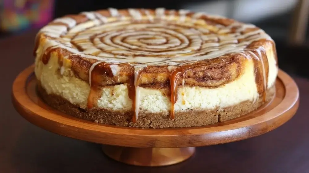 Cinnamon Roll Honeybun Cheesecake Recipe